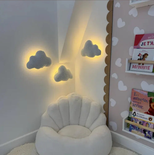 Sheep night light nursery with cloud wall lamps – customer review